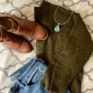 H&M Forest Green Sweater Medium